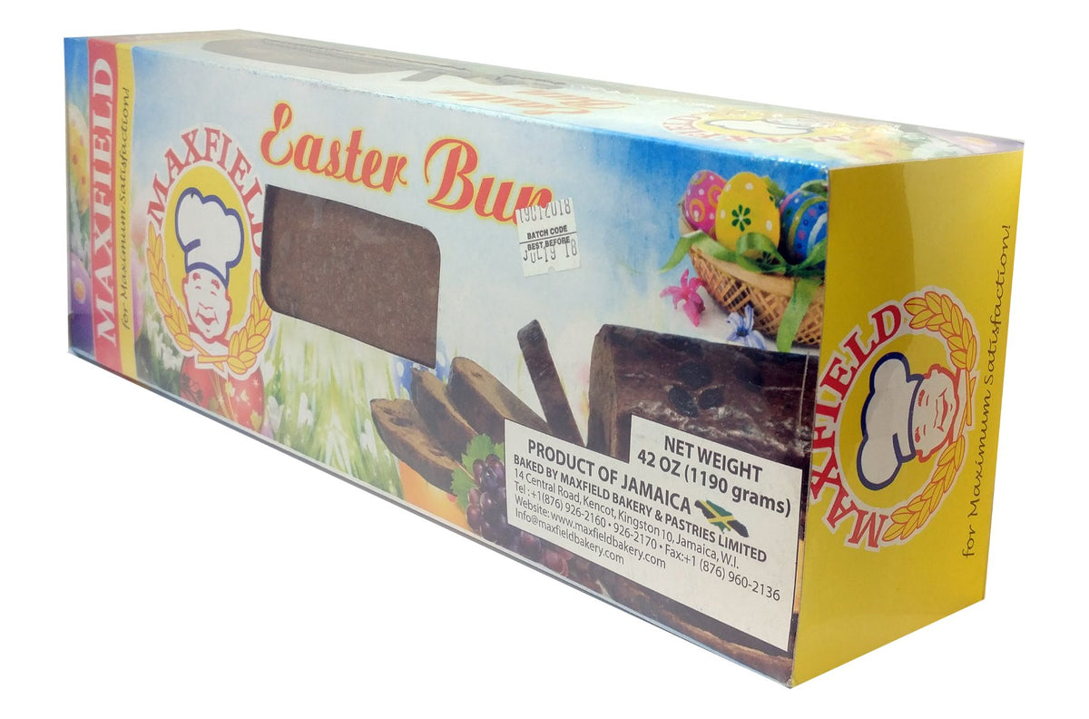 42oz Maxfield Easter Bun - Premium Jamaican Easter Bun with Extra Fruit