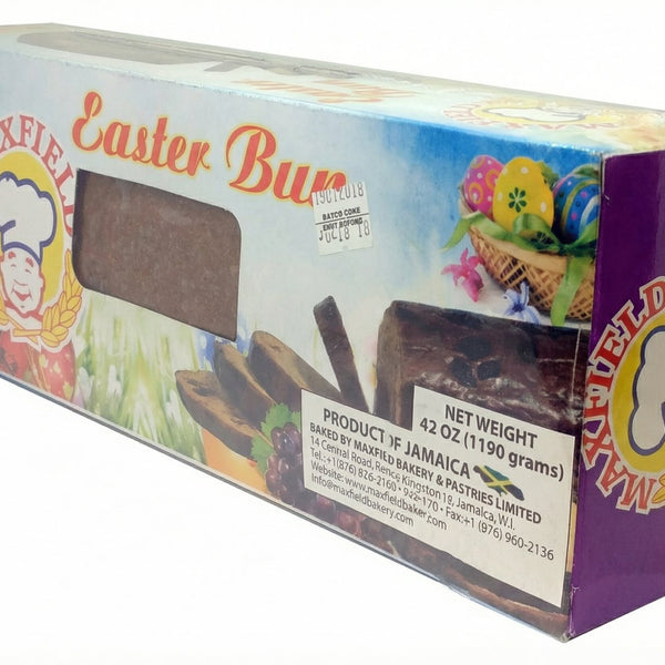 48oz Maxfield Easter Bun - Luxury Jamaican Easter Bun with 15% More Raisins